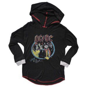 ACDC Hooded Tee Rowdy Sprout Baby 3/6M Live US Tour NWOT Black‎ Red Gift